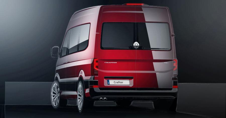 Эскиз Volkswagen Crafter High Roof Van 2016 года  (фото 35 из 49)
